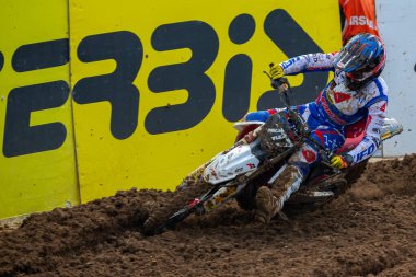 Madrid, İspanya - 16 Ekim 2021 MXGP Motocross İspanyol Şampiyonu