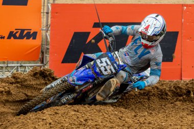 Madrid, İspanya - 16 Ekim 2021 MXGP Motocross İspanyol Şampiyonu
