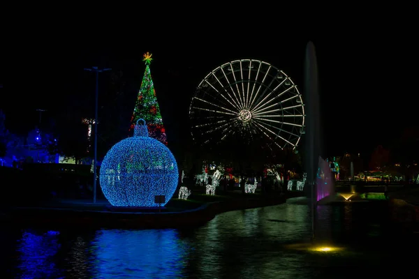 Madrid Spanien November 2021 Staden Torrejon Ardoz Firar Jul Genom — Stockfoto