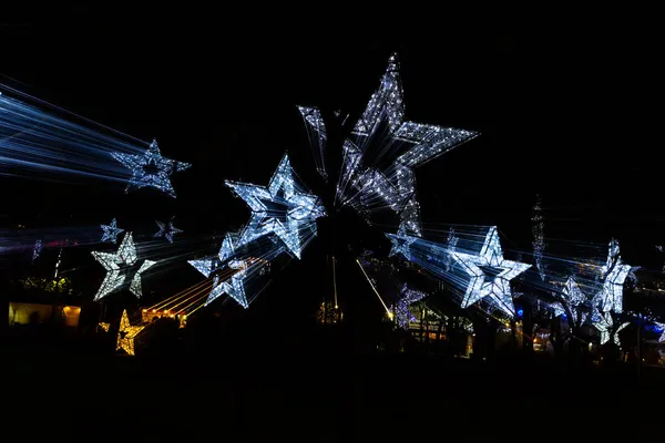 Madri Espanha Novembro 2021 Cidade Torrejon Ardoz Celebra Natal Iluminando — Fotografia de Stock