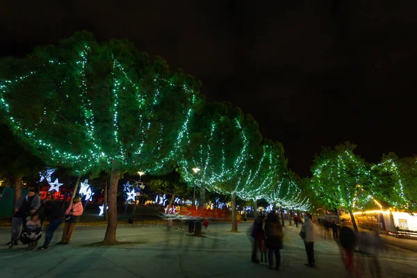 Мадрид Испания Ноября 2021 Года Торрехон Ардос Празднует Рождество Освещая — стоковое фото