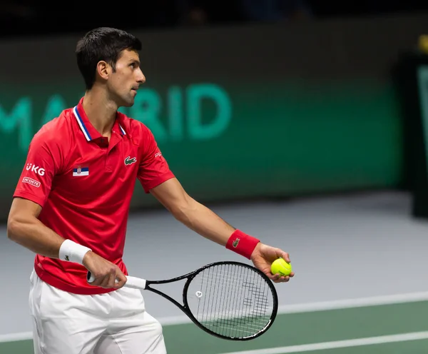 2015 Madrid Spain December 2021 Davis Cup Competition Countries Serbia — 스톡 사진