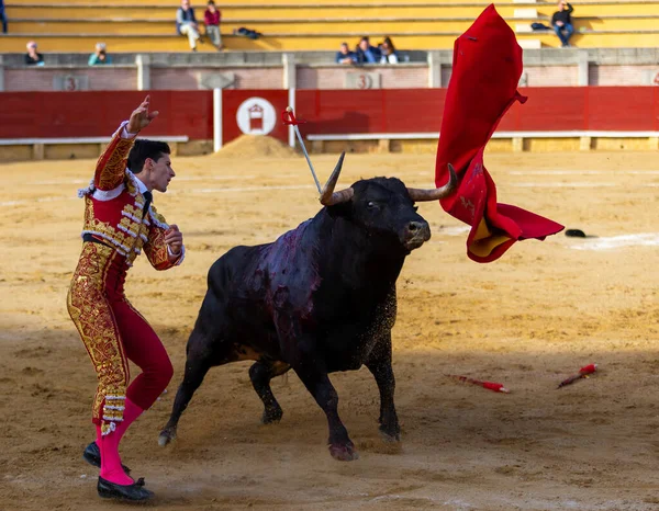 マドリード スペイン 2022年4月9日 ミラフローレス シエラのチェネルカップ 競争中の闘牛士ガルシア ナバレット — ストック写真