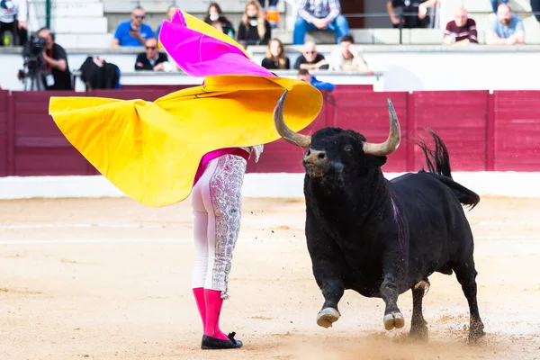 Madrid Spanya Nisan 2022 San Martin Valdeiglesias Boğa Güreşi Pelerinli — Stok fotoğraf