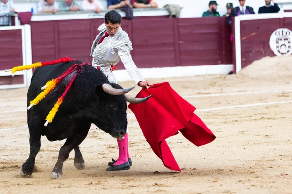 Madrid Spain April 2022 Bullfight San Martin Valdeiglesias Bullfighter Crutch — 스톡 사진