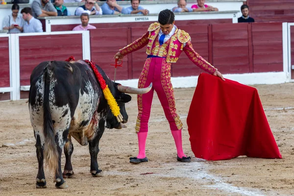 Мадрид Испания Апреля 2022 Года Bullfight Сан Мартине Вальдейглесиас Боец — стоковое фото