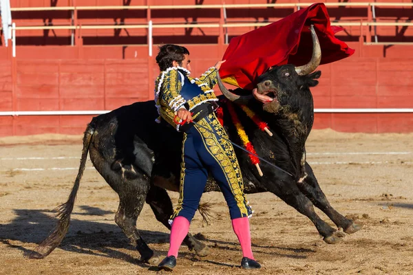 Madrid Spain April 2022 Bullfight San Martin Valdeiglesias Bullfighter Crutch — Fotografia de Stock
