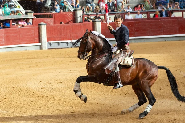 Madrid España Mayo 2022 Toreo Con Torero Caballo Plaza Toros — Foto de Stock