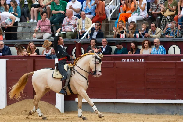 Madrid Spain Травня 2022 Bullfight Bullfighter Horseback Las Ventas Bulring — стокове фото