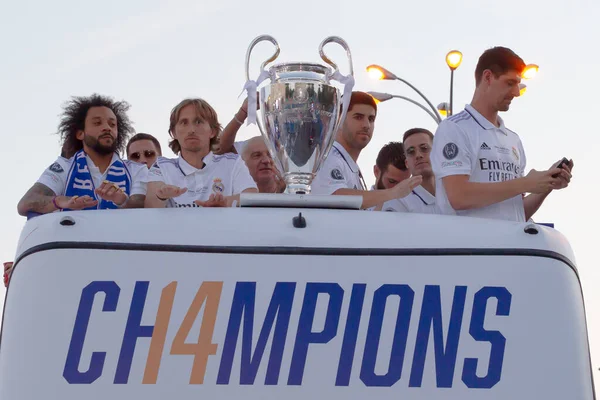 Madrid Spain May 2022 Real Madrid Celebrates Its 14Th European — Stock Photo, Image