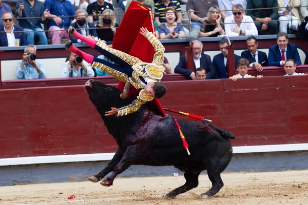 Madrid Španělsko Června 2022 Rafael Gonzalez Trpí Při Své Alternativě — Stock fotografie