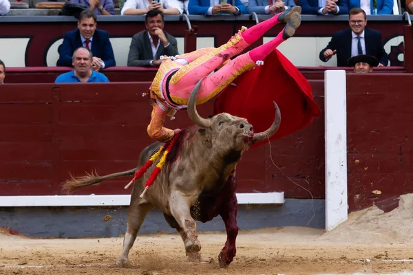 Madrid Spanien Juni 2022 Juan Leal Greps Utan Konsekvenser Tjurfäktningen — Stockfoto