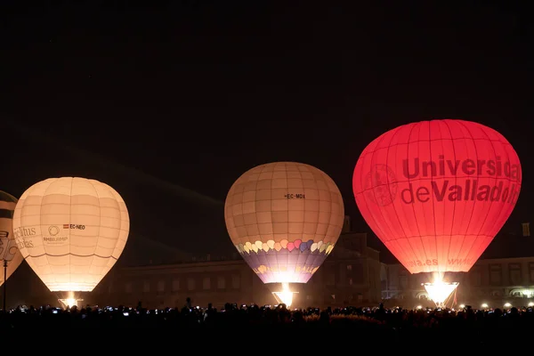 Aranjuez Espagne Octobre 2022 Exposition Montgolfières Dans Les Jardins Palacio — Photo