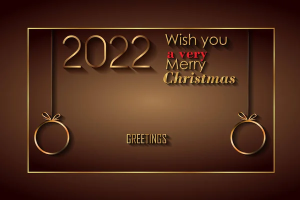 2022 Veselé Vánoční Pozadí Pro Vaše Sezónní Pozvánky Festivalové Plakáty — Stockový vektor