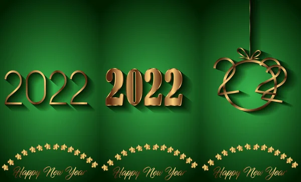 2022 Feliz Año Nuevo Fondo Para Sus Invitaciones Temporada Carteles — Vector de stock