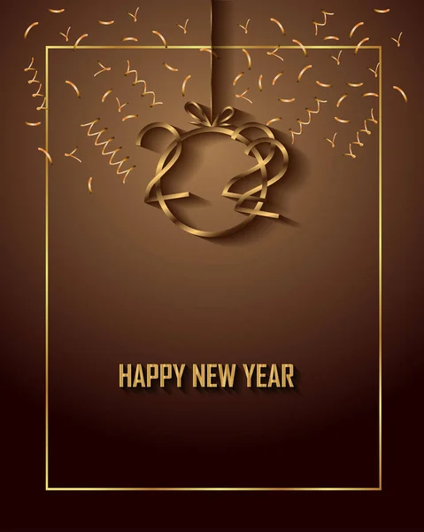 2022 Happy New Year Background — Stock Vector