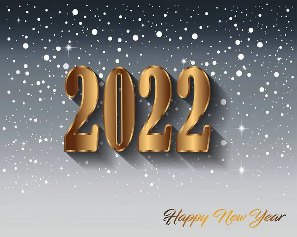 2022 Gelukkig Nieuwjaar Achtergrond — Stockvector