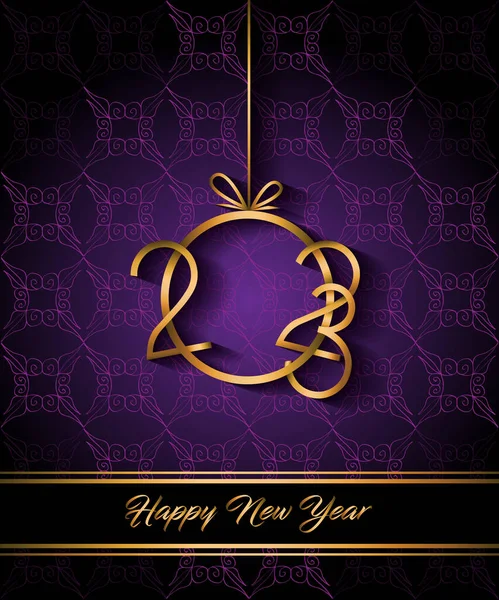 2023 Happy New Year Background Your Seasonal Invitations Festive Posters - Stok Vektor