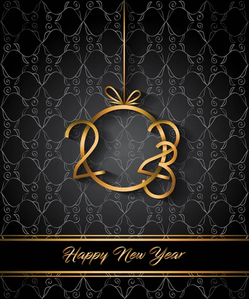 2023 Happy New Year Background Your Seasonal Invitations Festive Posters — Image vectorielle