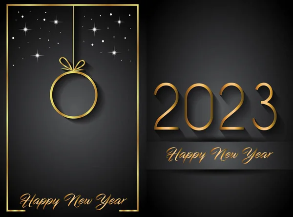 2023 Happy New Year Background Your Seasonal Invitations Festive Posters — Stockvector