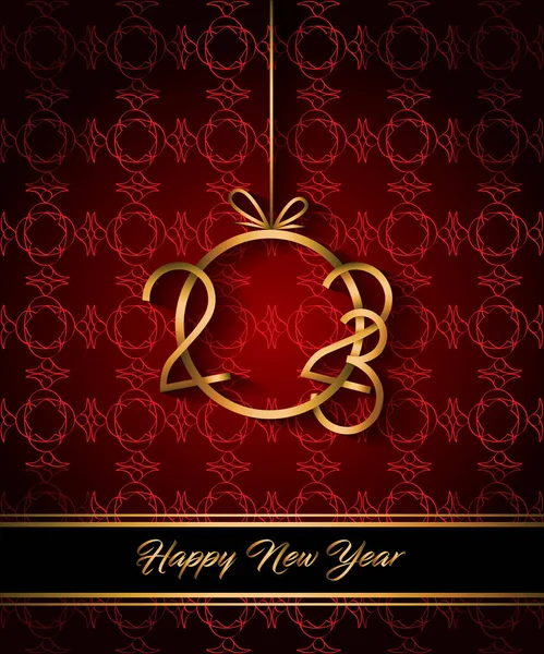 2023 Happy New Year Background Your Seasonal Invitations Festive Posters — Wektor stockowy