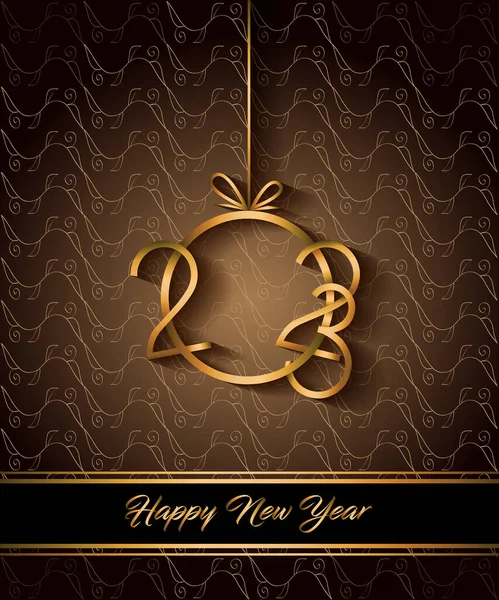 2023 Happy New Year Background Your Seasonal Invitations Festive Posters — Διανυσματικό Αρχείο