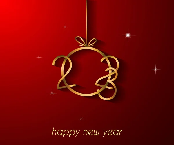 2023 Happy New Year Background — Vettoriale Stock