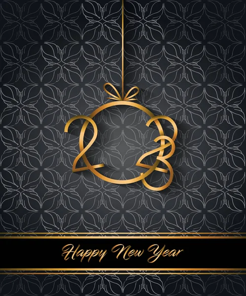 2023 Happy New Year Background Your Seasonal Invitations Festive Posters — Stockvector