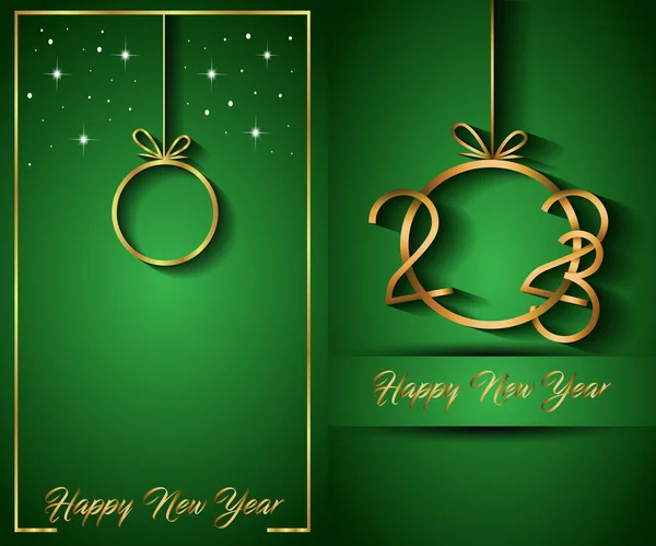 2023 Happy New Year Background Your Seasonal Invitations Festive Posters — Stockvector