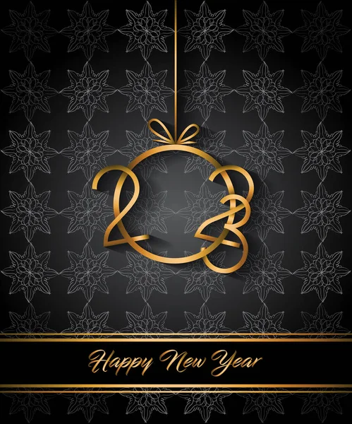 2023 Happy New Year Background Your Seasonal Invitations Festive Posters — Vector de stock