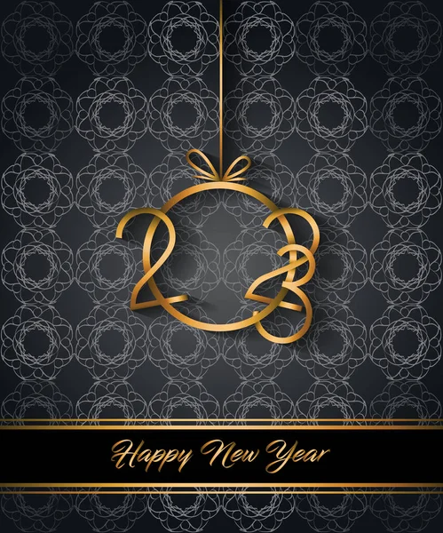 2023 Happy New Year Background Your Seasonal Invitations Festive Posters — Stockvector