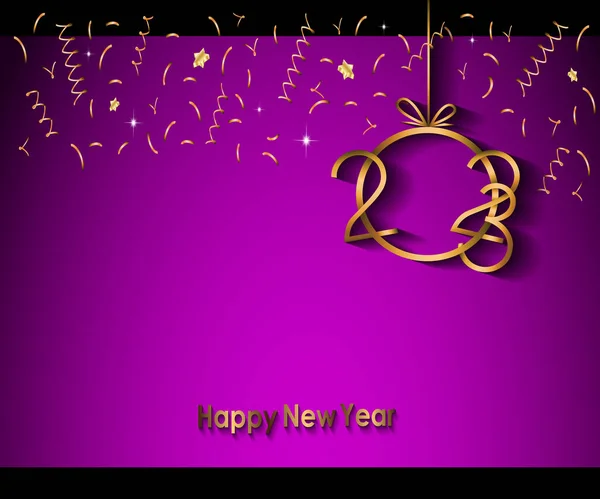 2023 Happy New Year Background Banner Your Seasonal Invitations Festive — Stockový vektor