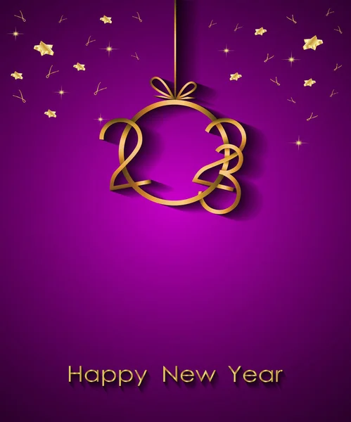 2023 Happy New Year Background — Vector de stock