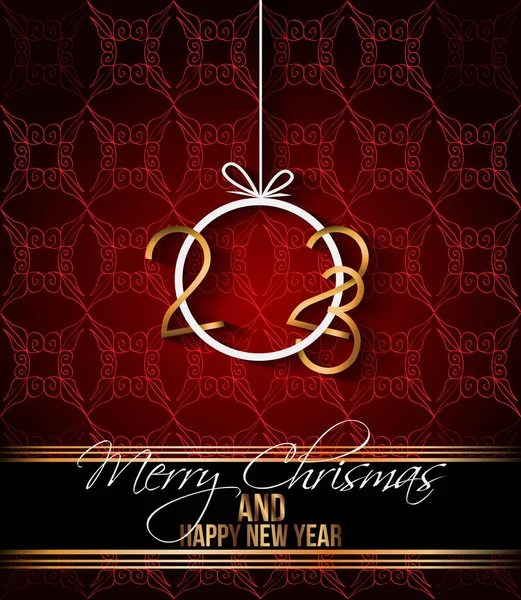2023 Happy New Year Background Your Seasonal Invitations Festive Posters — Stock vektor