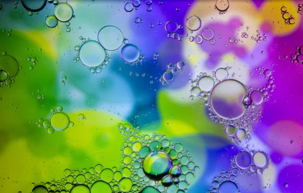 Abstrakte Bunte Hintergrund Wasser Oberfläche Schaum Der Seife Mit Blasen — Stockfoto