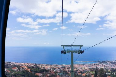 Portekiz, Madeira Adası 'ndaki Funchal kablolarının ve sütunlarının ayrıntıları..