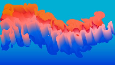 Pembe mavi sıvı efekt arka planı. Broşürler, el ilanları, dergi, kartvizit, markalaşma, afişler, başlıklar, kitap kapakları, not defteri arka plan vektörü için soyut tasarım şablonu