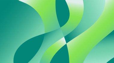 Doğa eğilimi arka planı. Soyut yeşil bulanık arkaplan. Grafik tasarımın için ekoloji konsepti, afiş ya da poster. Vektör illüstrasyonu.