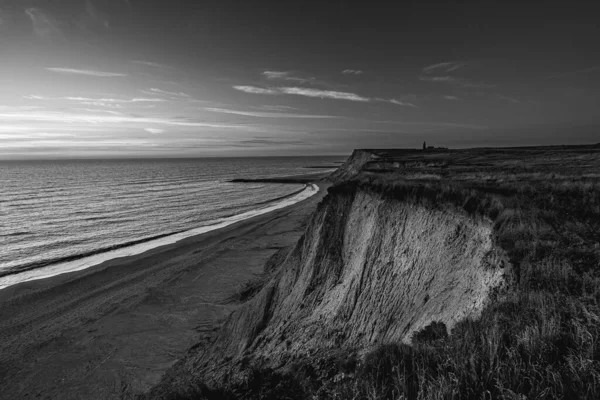 Scogliere Spiagge Della Danimarca Bovbjerg Klint — Foto Stock