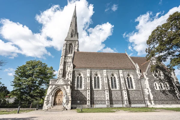 Emlékmű Kastellet Századi Erőd Koppenhágában Dánia — Stock Fotó