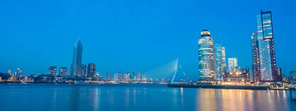 Skyline Von Rotterdam Januar 2022 — Stockfoto