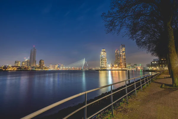 Skyline Rotterdam January 2022 — Stock Photo, Image