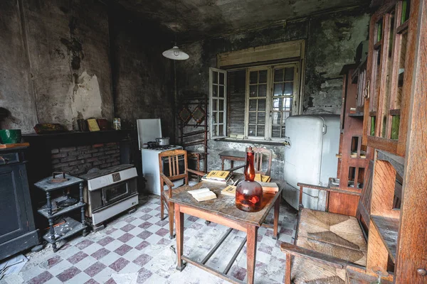 Urbex 比利时被遗弃的老房子 — 图库照片