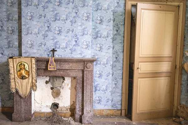Urbex Egy Régi Elhagyatott Ház Belgiumban — Stock Fotó