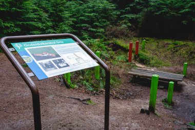 Onderduikershol Drie, İkinci Dünya Savaşı 'ndan kalma bir sığınak, Speulderbos, Hollanda, 13 Ocak 2022.