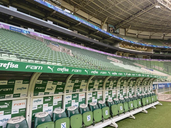 Voetbalstadion Van Italiaanse Club Palmeiras Soa Paulo Brazilië Januari 2022 — Stockfoto