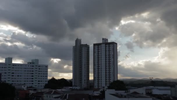 Sao Jose Dos Campos Város Időrendje Brazília — Stock videók
