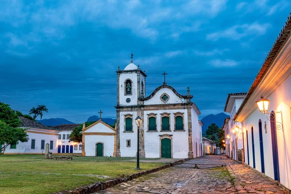 Centro Cidade Nas Ruas Centro Histórico Paraty Brasil — Fotografia de Stock