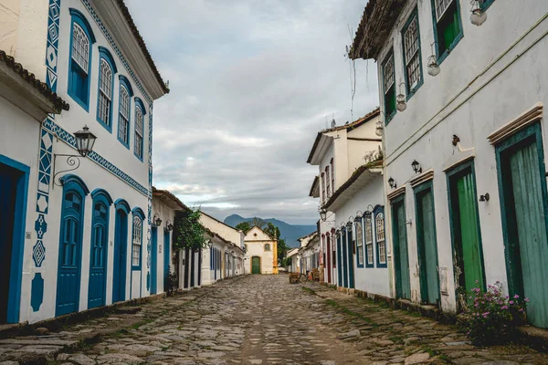 Centro Cidade Nas Ruas Centro Histórico Paraty Brasil — Fotografia de Stock