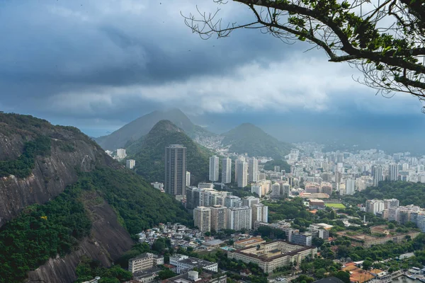 Utsikt Från Rio Janeiro Tagen Från Sugarloaf Mountain — Stockfoto